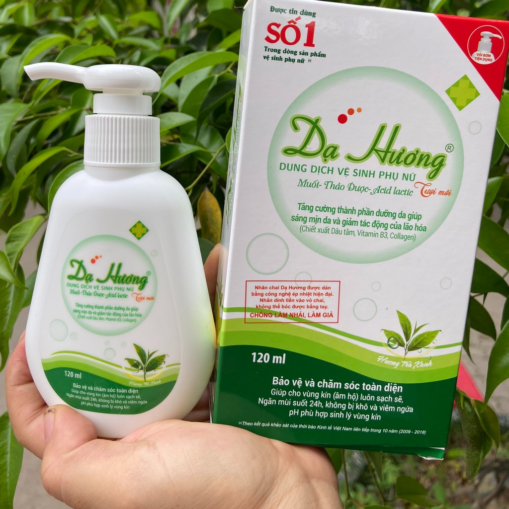 DUNG DỊCH VỆ SINH PHỤ NỮ DẠ HƯƠNG 120ml