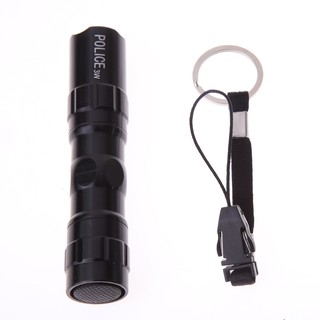 [CARENA] Portable Mini LED Flashlight Torch 3W Keychain Light Water Proof Bla