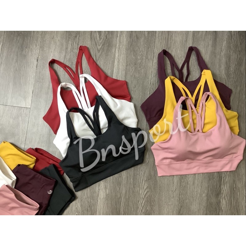 Set bộ đồ tập bra 4 dây đan chéo NEW tập gym, thể thao, yoga