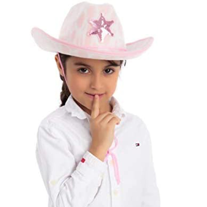 Mũ Cao Bồi In Hình Bò Sữa Hồng Ngộ Nghĩnh Cho Bé Gái