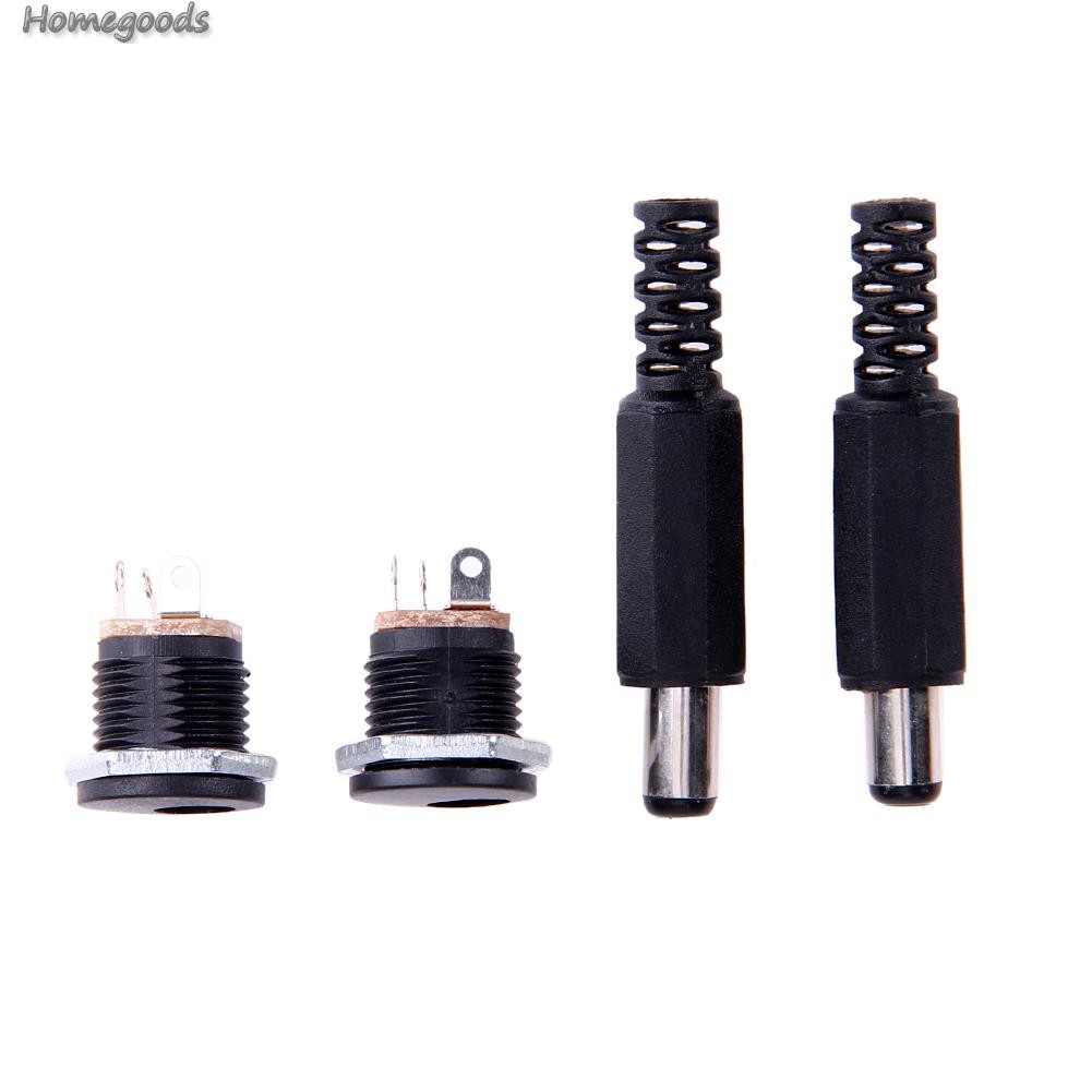 Set 10 Cặp Giắc Cắm Nguồn Dc 2.1x5.5mm