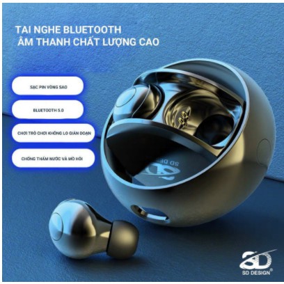 Tai Nghe Bluetooth Mini PH-68 Không Dây Chính Hãng SD Design Chống Ồn Âm Thanh Hay Kiểu Dáng Độc - BẢO HÀNH CHÍNH HÃNG