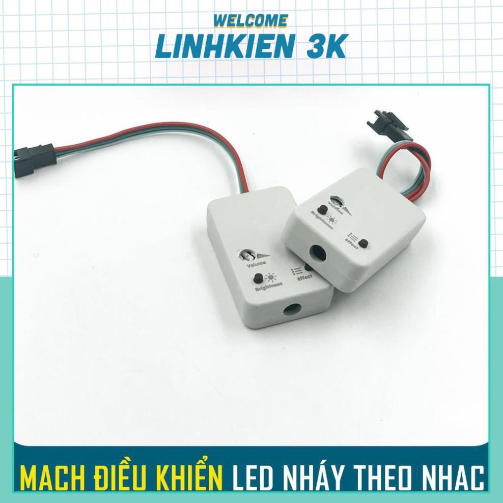 Mạch điều khiển ĐÈN LED nháy theo nhạc 1903 FullColor [ Đã nạp Full hiệu ứng ]