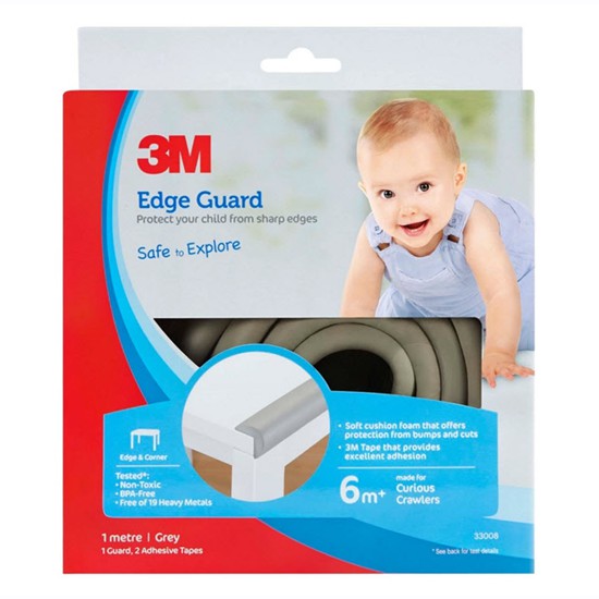 Nẹp cạnh bàn 3M Hàn Quốc màu nâu 0,6m - 1m - 2m