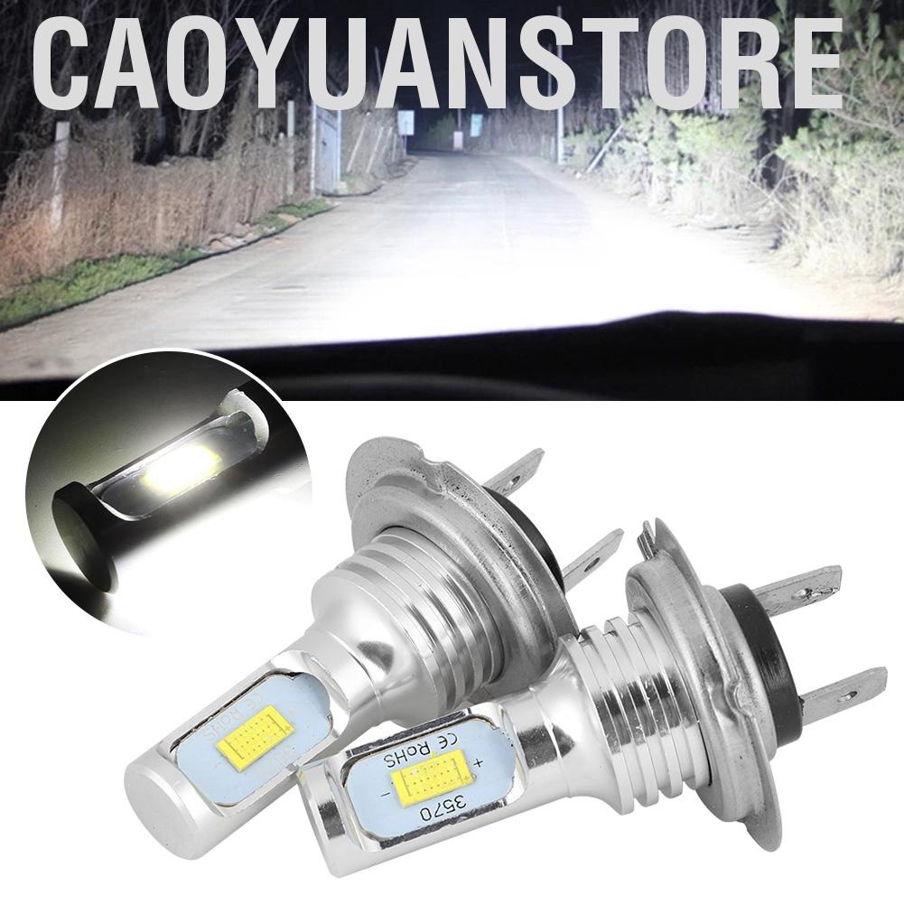 Set 4 bóng đèn LED H7 80W 8000K 12-24V ánh sáng trắng cho pha xe hơi
