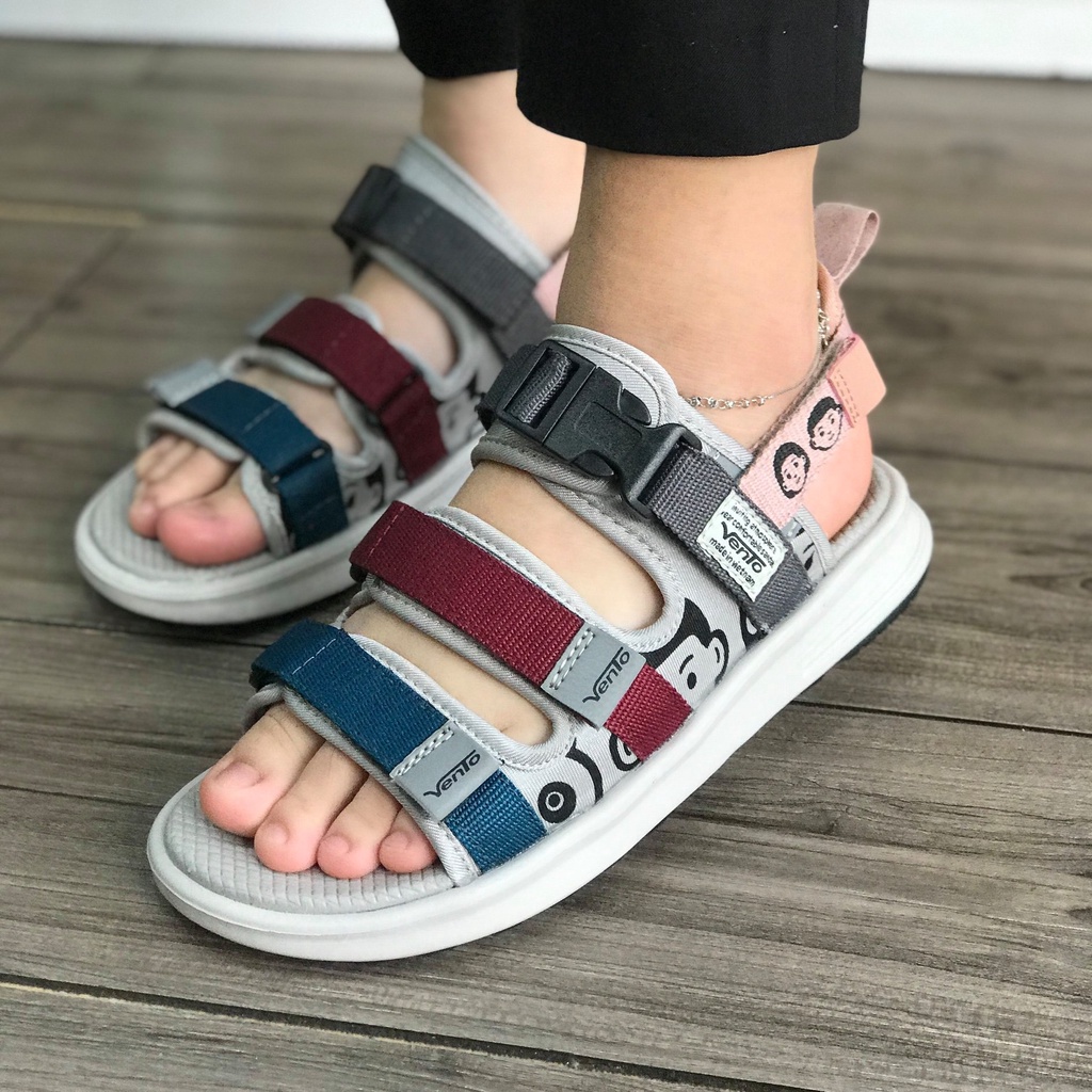 Sandal Vento nữ chính hãng SD-NB80 quai tháo rời linh hoạt, Dép quai sau nữ 3 quai đế bằng nhẹ êm