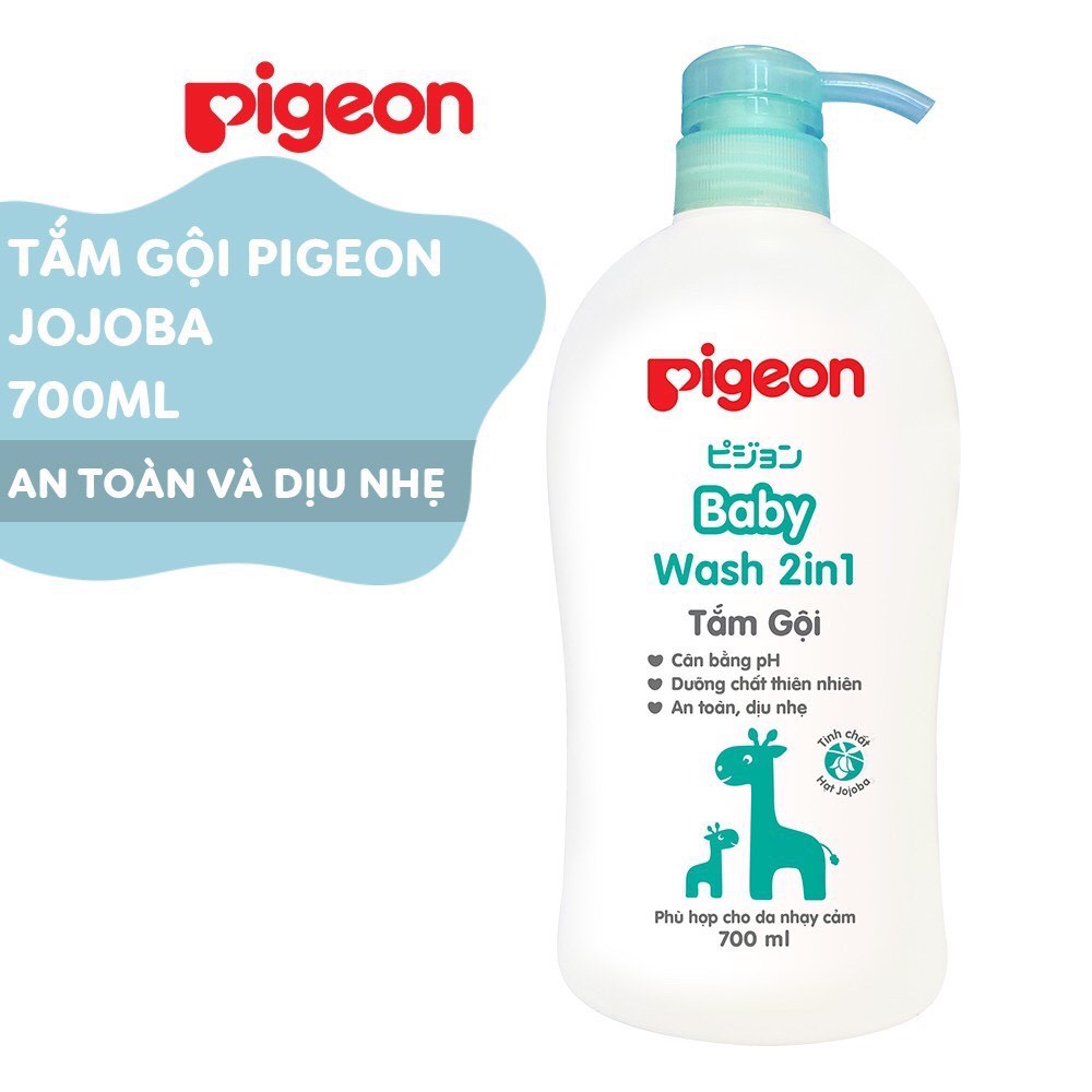 TẮM GỘI PIGEON[𝑮𝑰𝑨̉𝑴 𝑮𝑰𝑨́ 20𝑲] nâng niu làn da bé, an toàn với làn da nhạy cảm của bé