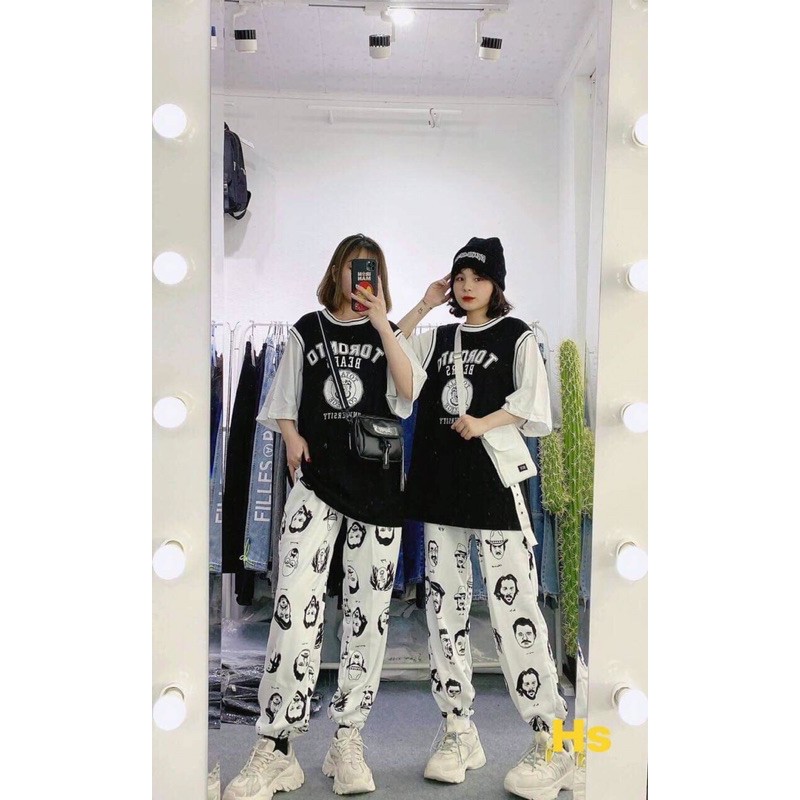 bộ thun thể thao phối tay quần jogger TORONT