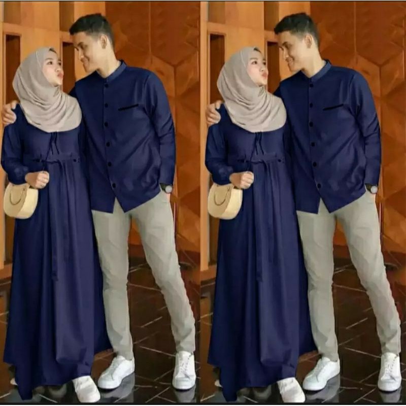 Syazia CS | Áo Đôi nevy | Váy Trơn | Áo Sơ Mi Nam | Áo Thun Tay Ngắn In Chữ Thời Trang Cho Cặp Đôi