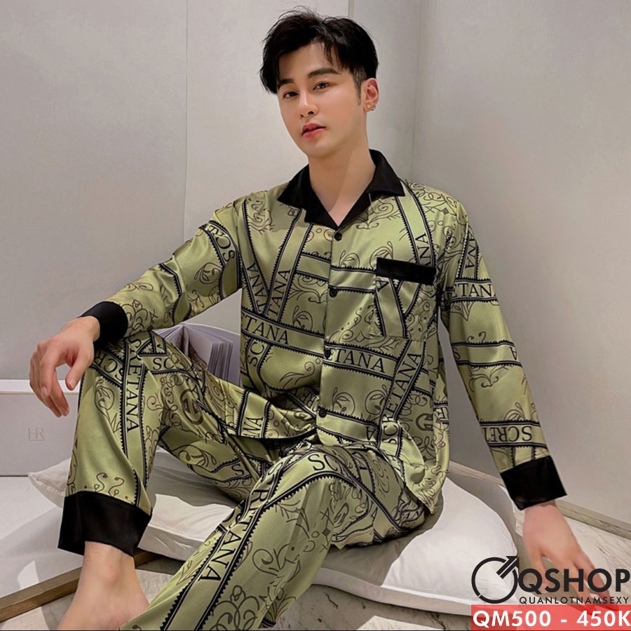 Bộ đồ pijama nam quần dài, tay dài QM500-QM501-QM502