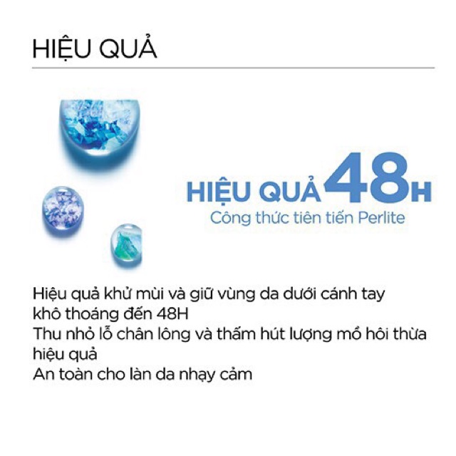 Lăn vichy nắp xanh dùng cho da nhiều mồ hôi 50ml (Pháp) (1 chai)