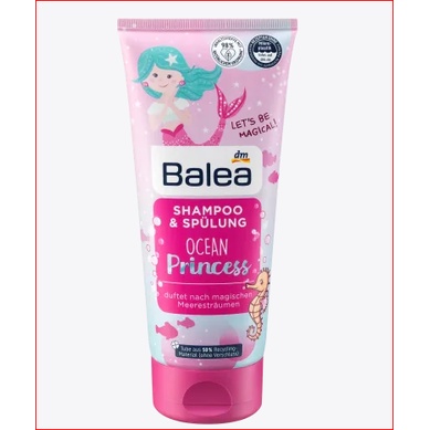 Dầu gội xả Balea 2 in 1 Little Princess dành cho bé gái