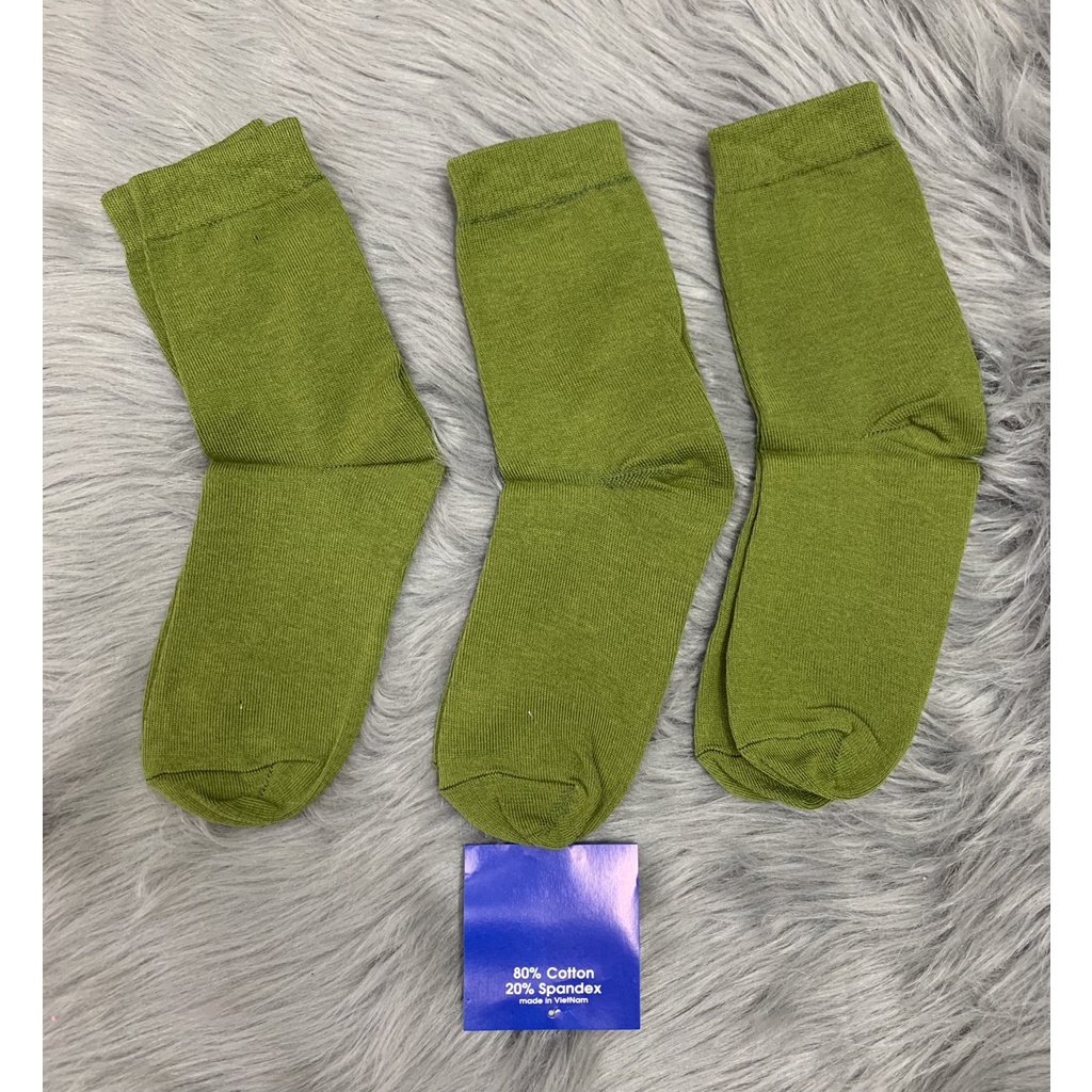Tất Vớ xanh SQ CA BĐ  thun COTTON ,ảnh thật , bảo đảm giao đúng hàng