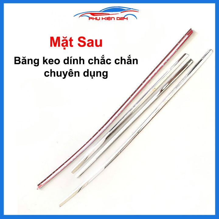 Bộ nẹp viền cong kính Inox Cho Mazda Cx5 2018-2019-2020-2021-2022-2023