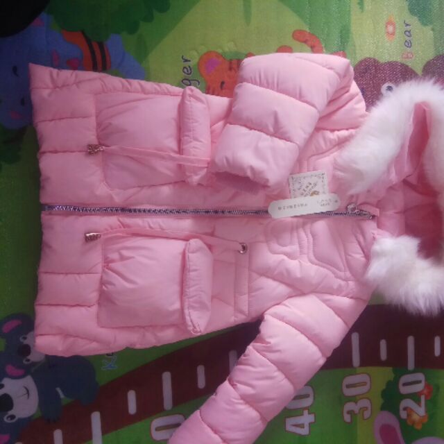 combo áo phao hồng, áo lông hồng