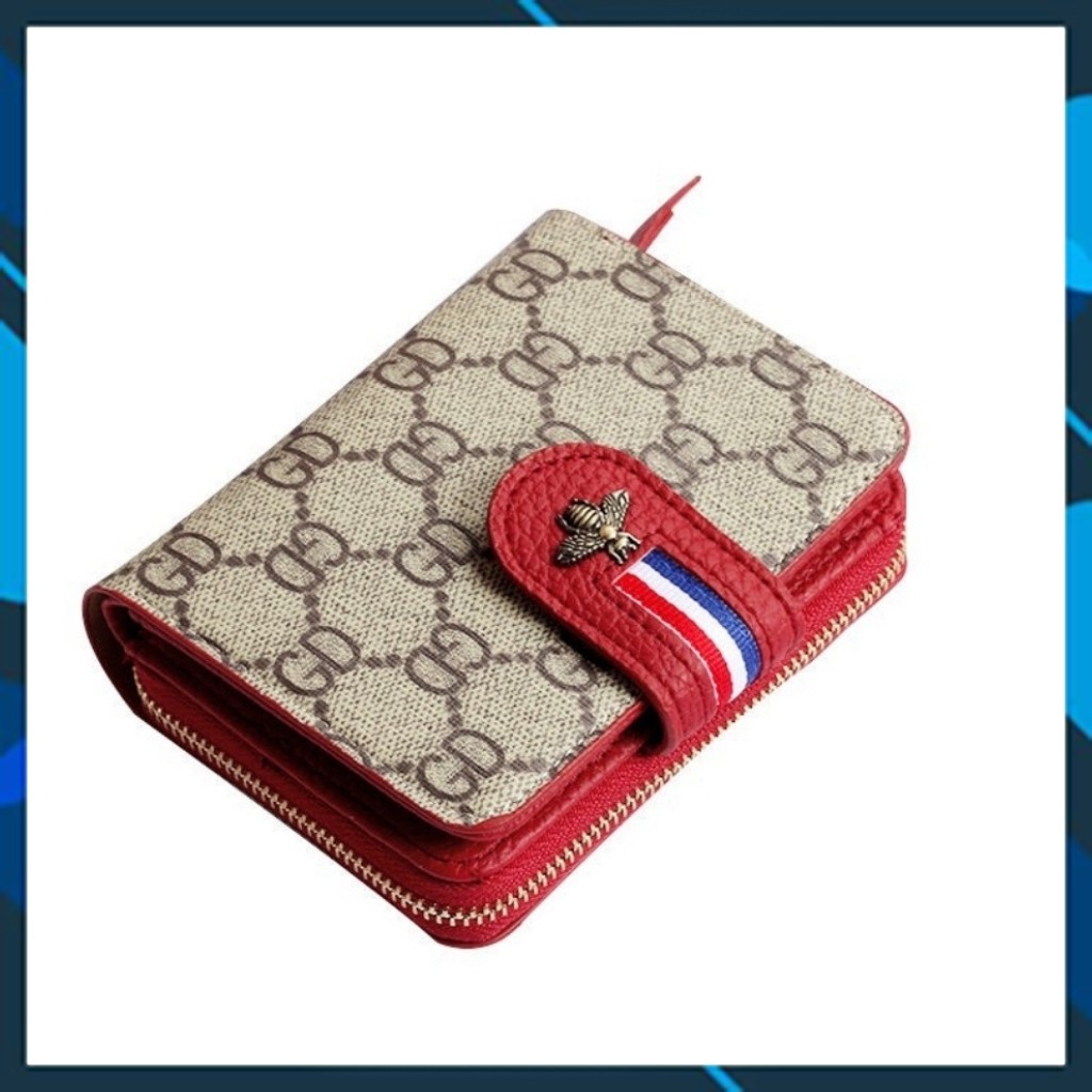 Ví Nữ Mini❤️ FreeShip❤️ Ví Tiền Nữ Khóa Ong Hàng Đẹp Nhiều Ngăn Khóa Kéo An Toàn