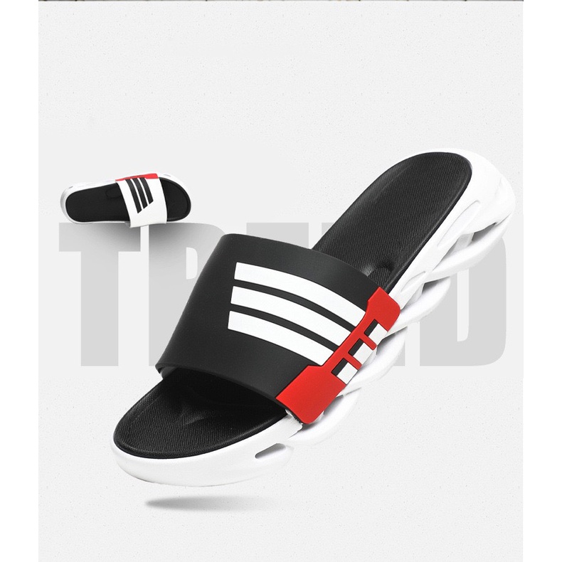 Dép lê nam nữ full size 35-44 2 màu đế xoắn 3 vạch kiểu dáng độc lạ