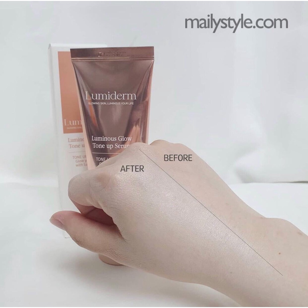 Q62_Kem Nâng Tone Trắng Da Lumiderm Luminous Glow m_ Màu Đồng