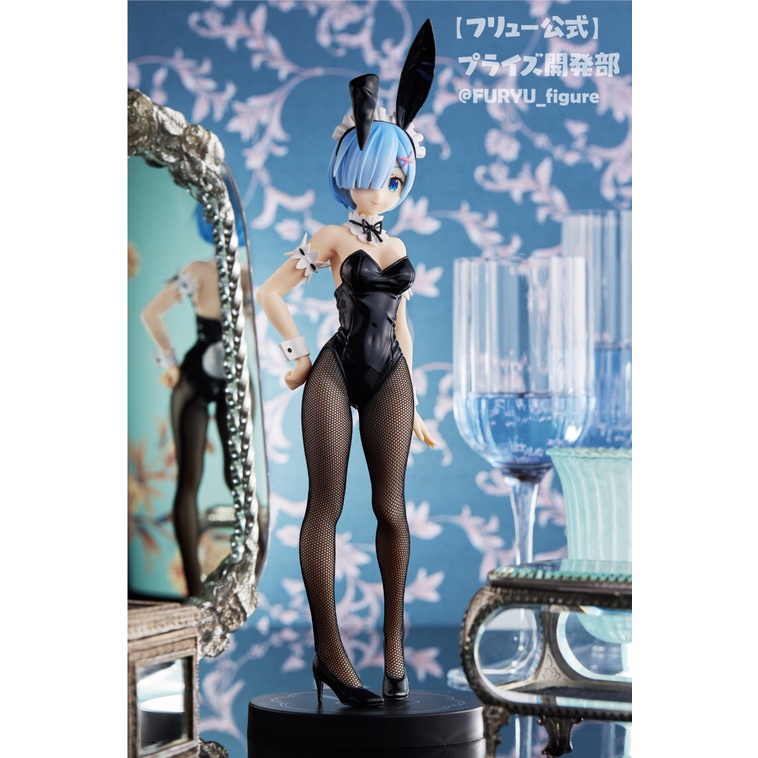 Mô Hình Figure Chính Hãng Anime Re:Zero, REM BiCute Bunnies, Black Ver., FuRyu, chính hãng Nhật Bản