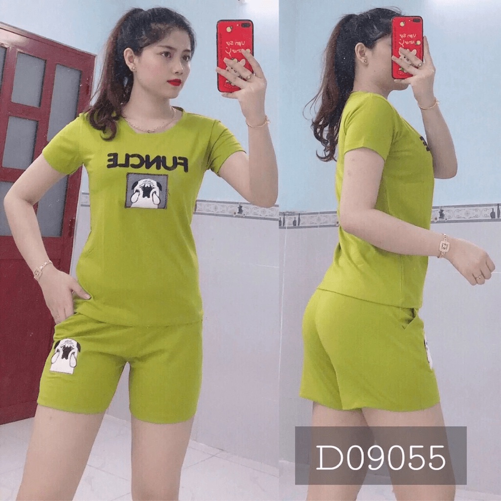 SET BỘ THUN NỮ MẶC NHÀ LỬNG THOẢI MÁI CỰC HOT CHO CÁC CHỊ EM KME