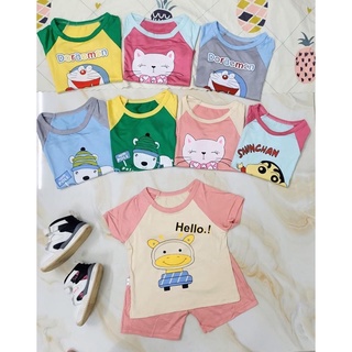 Bộ cộc tay thun lạnh cho bé trai, bé gái, đồ bộ thun lạnh cho bé trai, bé gái B2
