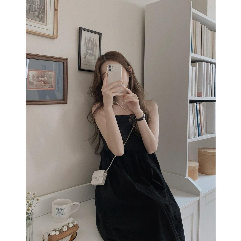 Đầm Yếm Thiết Kế Đơn Giản Dễ Phối Đồ Phong Cách Hàn Quốc 53098