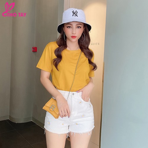 Áo thun nữ trơn tay ngắn - THỎ TÂY | BigBuy360 - bigbuy360.vn