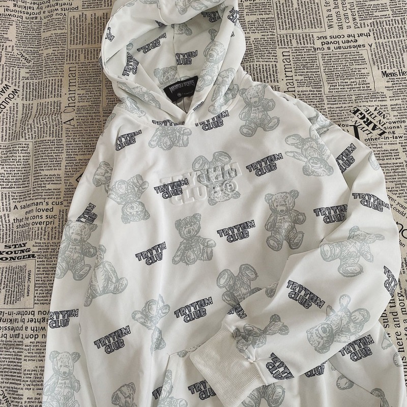 Áo hoodie tay dài dáng rộng in họa tiết cá tính phong cách Hàn Quốc thời trang cho cả nam và nữ | BigBuy360 - bigbuy360.vn