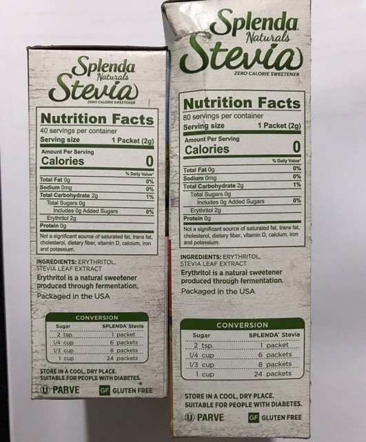 Đường ăn kiêng Splenda Stevia Naturals cao cấp dành cho người ăn kiêng