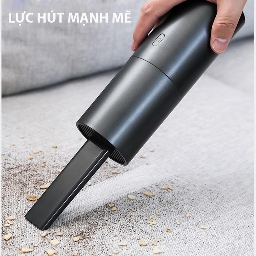 Máy Hút Bụi Xe Ô Tô  Cầm Tay Mini, Tích Điện Nhỏ Gọn Không Dây 2 Trong 1
