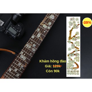 Khảm decal cần đàn, khảm trai