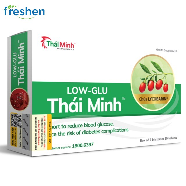 Low Glu Thái Minh - Hỗ trợ giảm đường huyết, giảm nguy cơ biến chứng tiểu đường