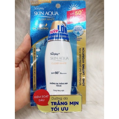 Sữa Chống Nắng Dưỡng Trắng Sunplay Skin Aqua Clear White SPF50 loại 55g