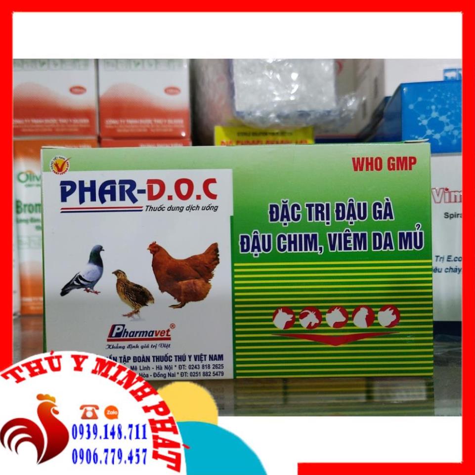 Đậu gà DOC lọ 10ml Phar D.O.C . 1 chai phar DOC 10ml đậu gà