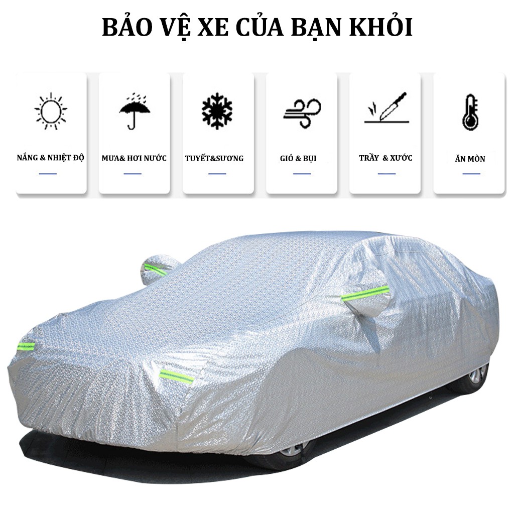 Bạt Phủ Ô Tô Tráng Gương 4 Mùa Chống Nắng Chống Mưa 3 Lớp | BigBuy360 - bigbuy360.vn