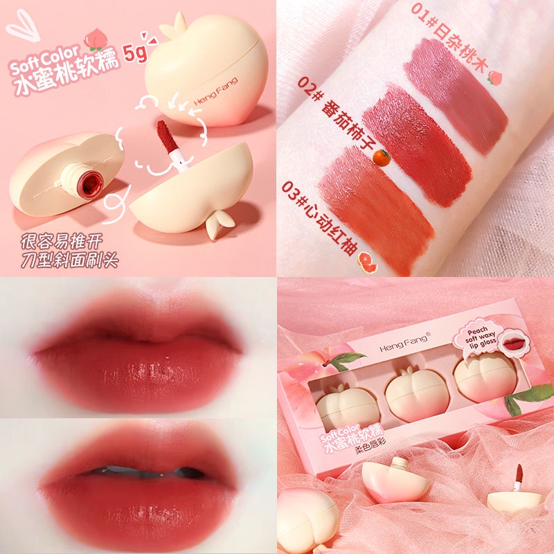 Set 3 Son Lì Chống Nước Lâu Phai Chất Son Mượt Như Nhung