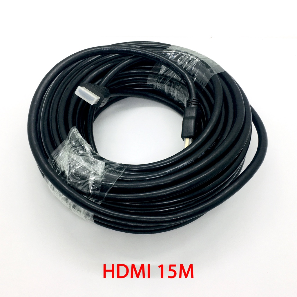 Dây HDMI 15m/10m/5m/3m/1.5m tròn loại tốt, Cáp HDMI chuẩn hình ảnh 2K, 3D, Full HD, Ultra HD