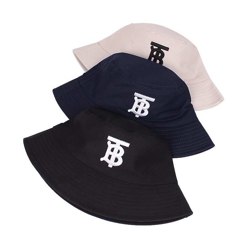 Topi BT Burberr.y Mũ bucket Thể Thao Thêu Chữ Burberr.y Cho Cặp Đôi/Cặp Đôi