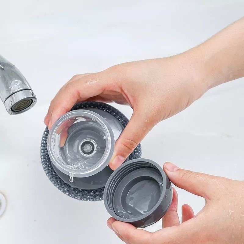 Dụng Cụ Cọ Rửa Vệ Sinh Chảo Xoong Nồi Dụng Cụ Kèm Bình Xịt Tiện Lợi
