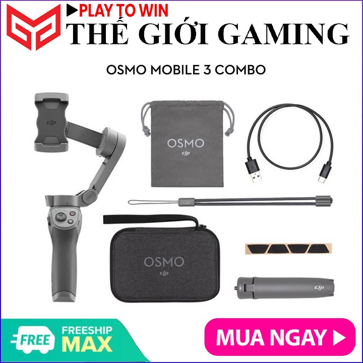 COMBO DJI OM4 - DJI Osmo Mobile 3 - Gimbal chống rung dành cho điện thoại, Gopro - BẢO HÀNH 12 THÁNG | WebRaoVat - webraovat.net.vn