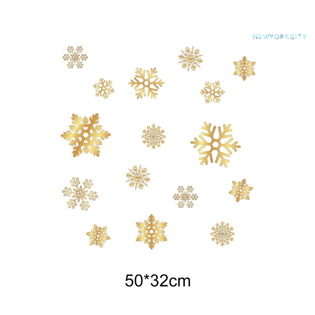 Miếng Dán Trang Trí Giáng Sinh Hình Tuần Lộc Màu Vàng Dễ Thương