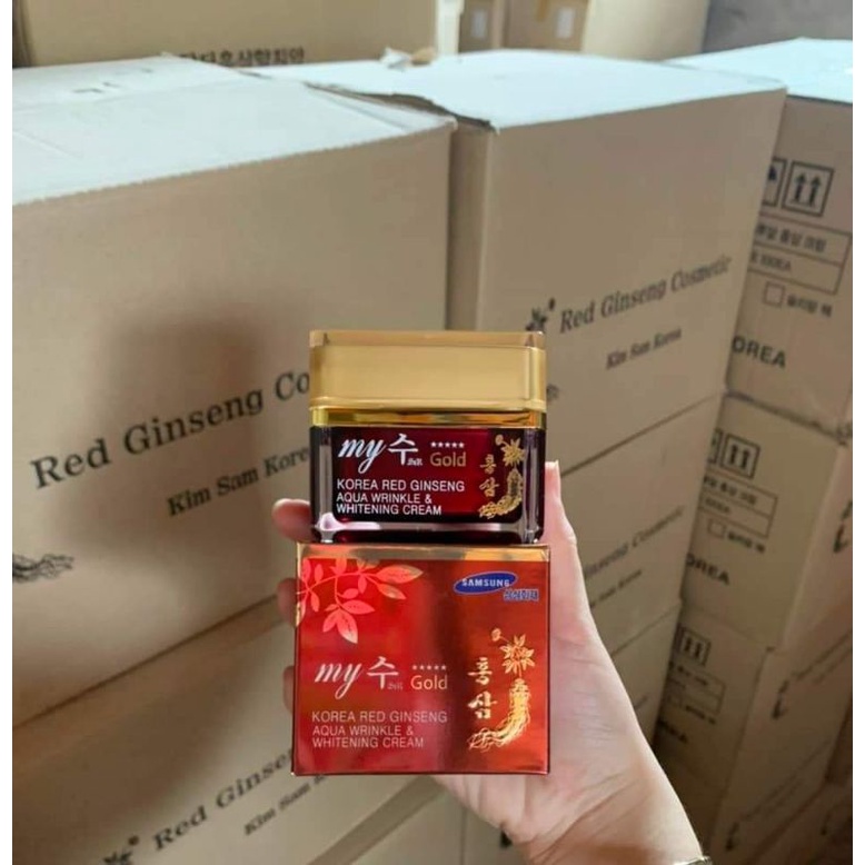 Kem dưỡng da hồng sâm My Gold Hàn Quốc tổng hợp ngày đêm