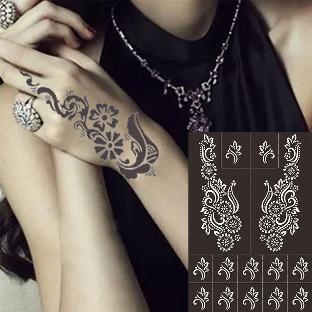 Khuôn Hình Xăm Tạm Thời Henna DIY Cho Nam Nữ