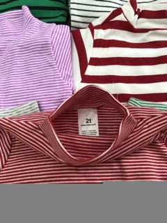 Combo bộ kẻ dài tay cho bé