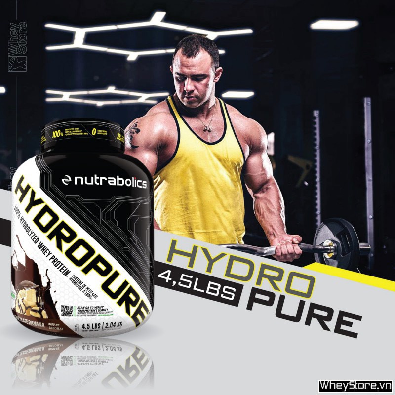 HydroPure Whey Protein Thủy Phân 100% 4,5 LBS  - Sữa Dinh Dưỡng Phát Triển Tăng Cơ, Giảm Mỡ Hiệu Quả, Tăng Cường