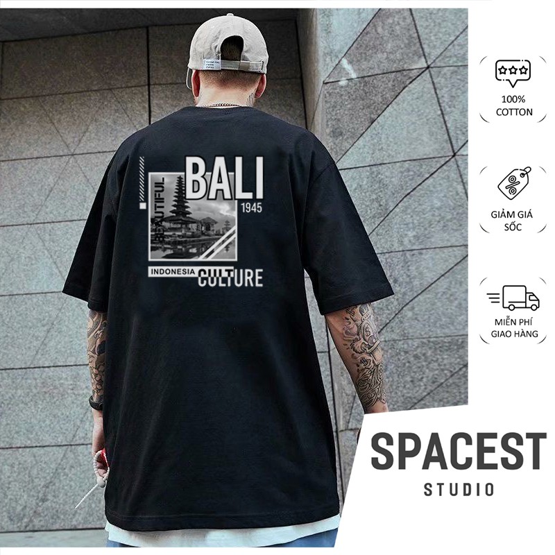 Áo Thun Nữ Form Rộng Unisex Spacest Studio, Áo Tay Ngắn In Hình TV1041