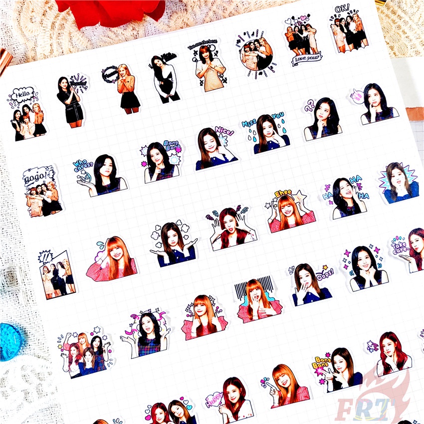 ★★★ Sticker Mini Hình BLACKPINK Q-1 Dán Trang Trí Nhật Ký ★★★ Bộ 48 Miếng Sticker Dán Trang Trí Thời Trang KPOP
