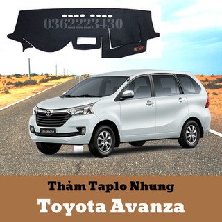 Thảm Taplo Nhung Mềm Mịn 3 Lớp Làm Từ Lông Cừu Dành Cho Xe Ô Tô Toyota Avanza