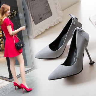 [BÁN LỖ]GIẦY CAO GÓT ĐÍNH NƠ 7CM, 10CM (CÓ ẢNH THẬT)