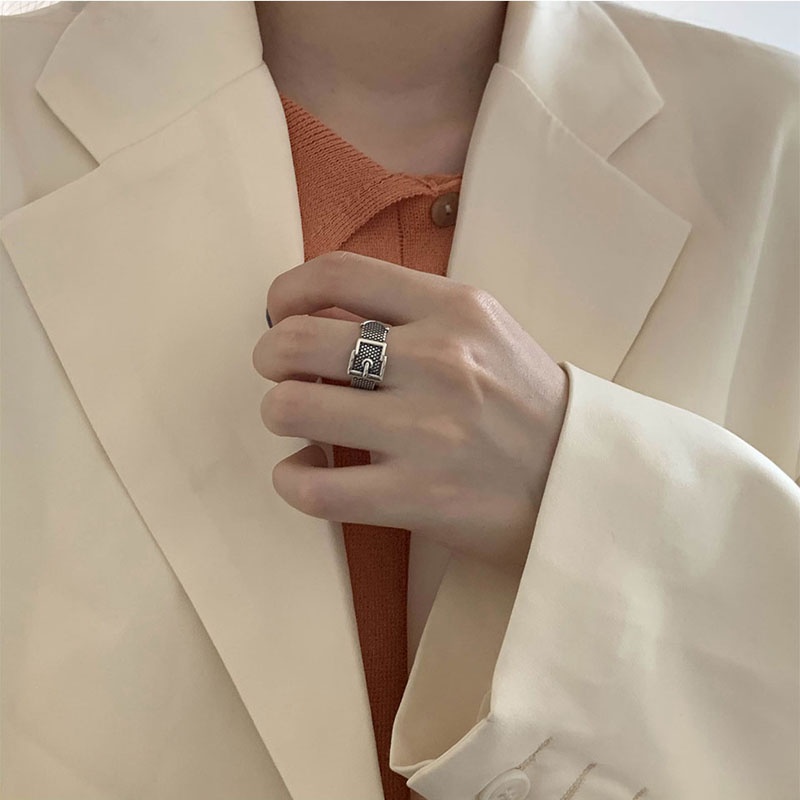 Nhẫn Đeo Tay Mạ Bạc Phong Cách Vintage Cho Nam Và Nữ